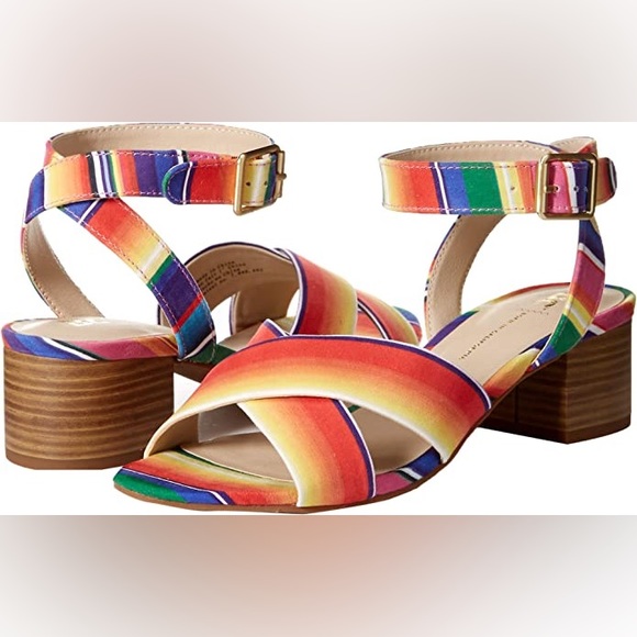 🎉6xHP - Walking on Sunshine🎉 Born in California Rainbow Sandals 6.5M - Picture 2 of 7